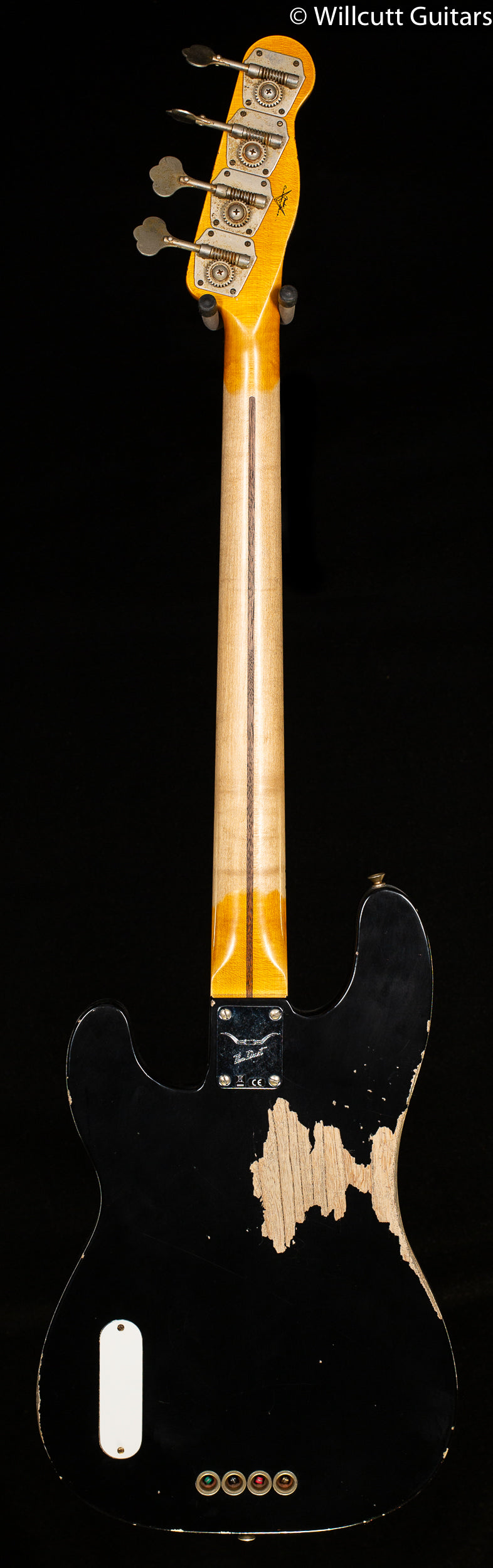 Fender Custom Shop Dusty Hill Signature Precision Bass Heavy Relic Black Bass Guitar (808)