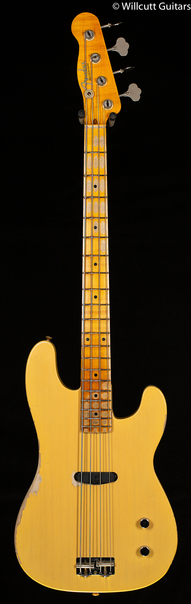 Fender Custom Shop Dusty Hill Signature Precision Bass Heavy Relic NoCaster Blonde Bass Guitar