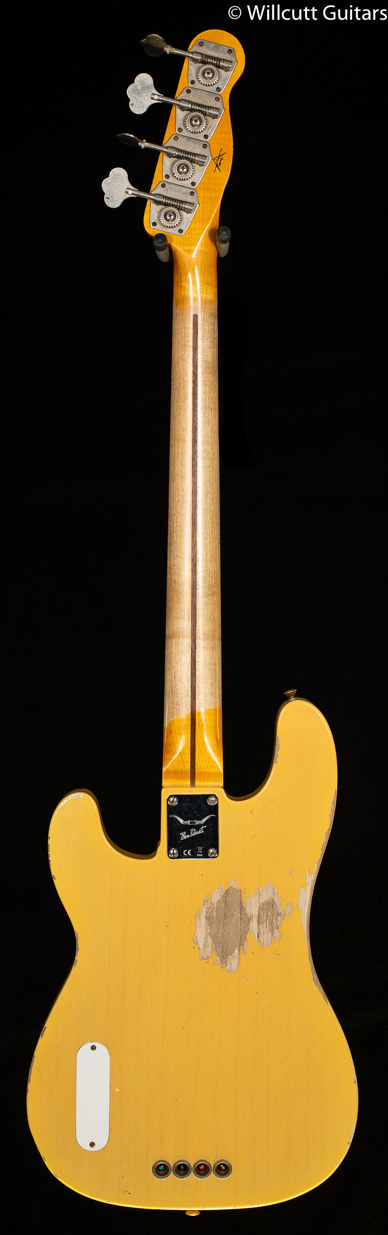 Fender Custom Shop Dusty Hill Signature Precision Bass Heavy Relic NoCaster Blonde Bass Guitar