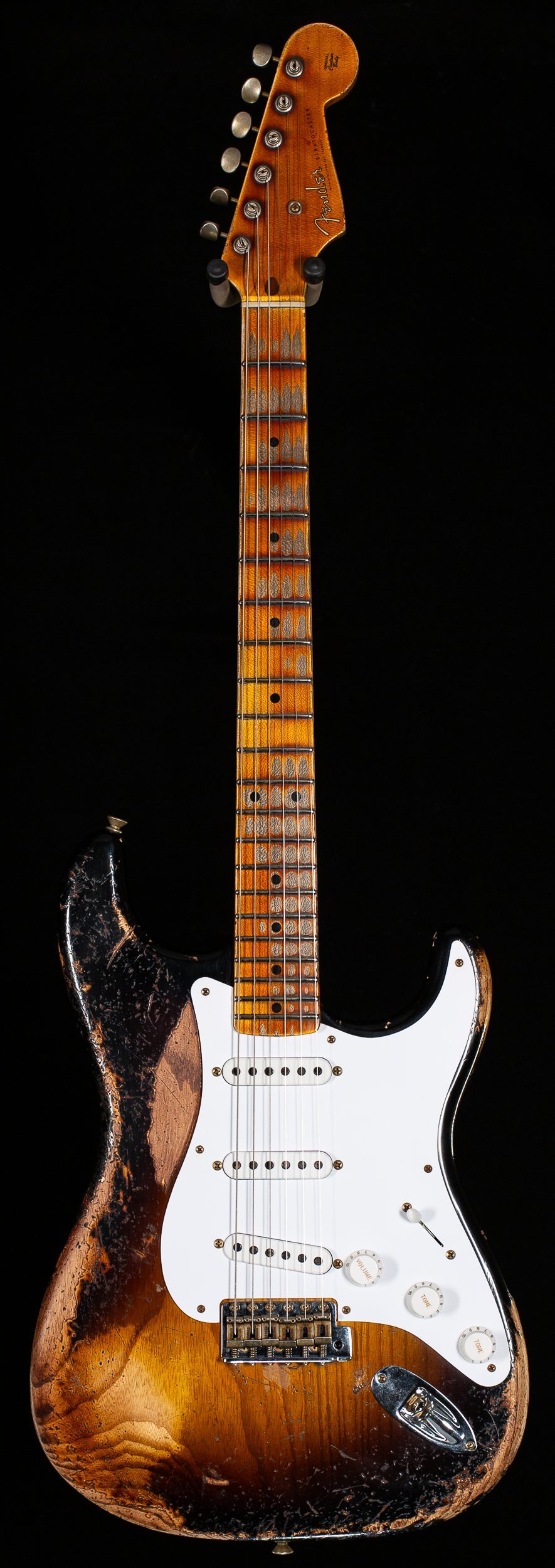 Fender Custom Shop 70th Anniversary 1954 Stratocaster Super Heavy Relic Wide-Fade 2-Color Sunburst (270)