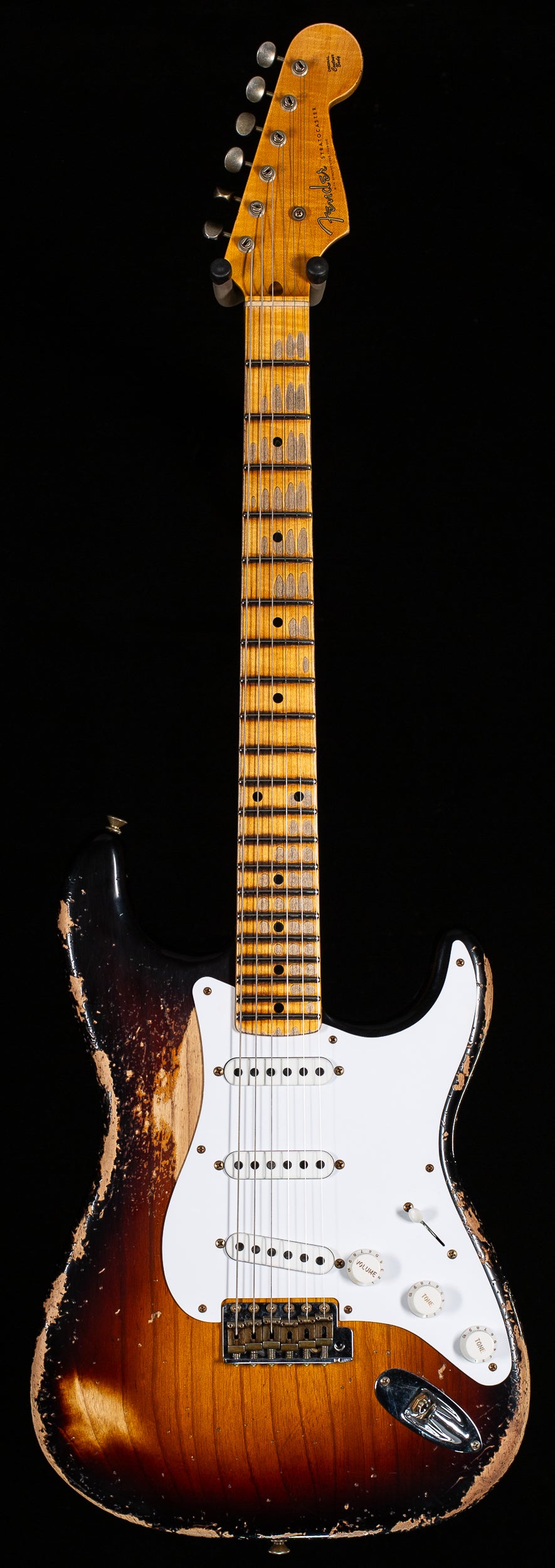 Fender Custom Shop Limited Edition 70th Anniversary 1954 Stratocaster Super Heavy Relic Wide-Fade 2-Color Sunburst (371)