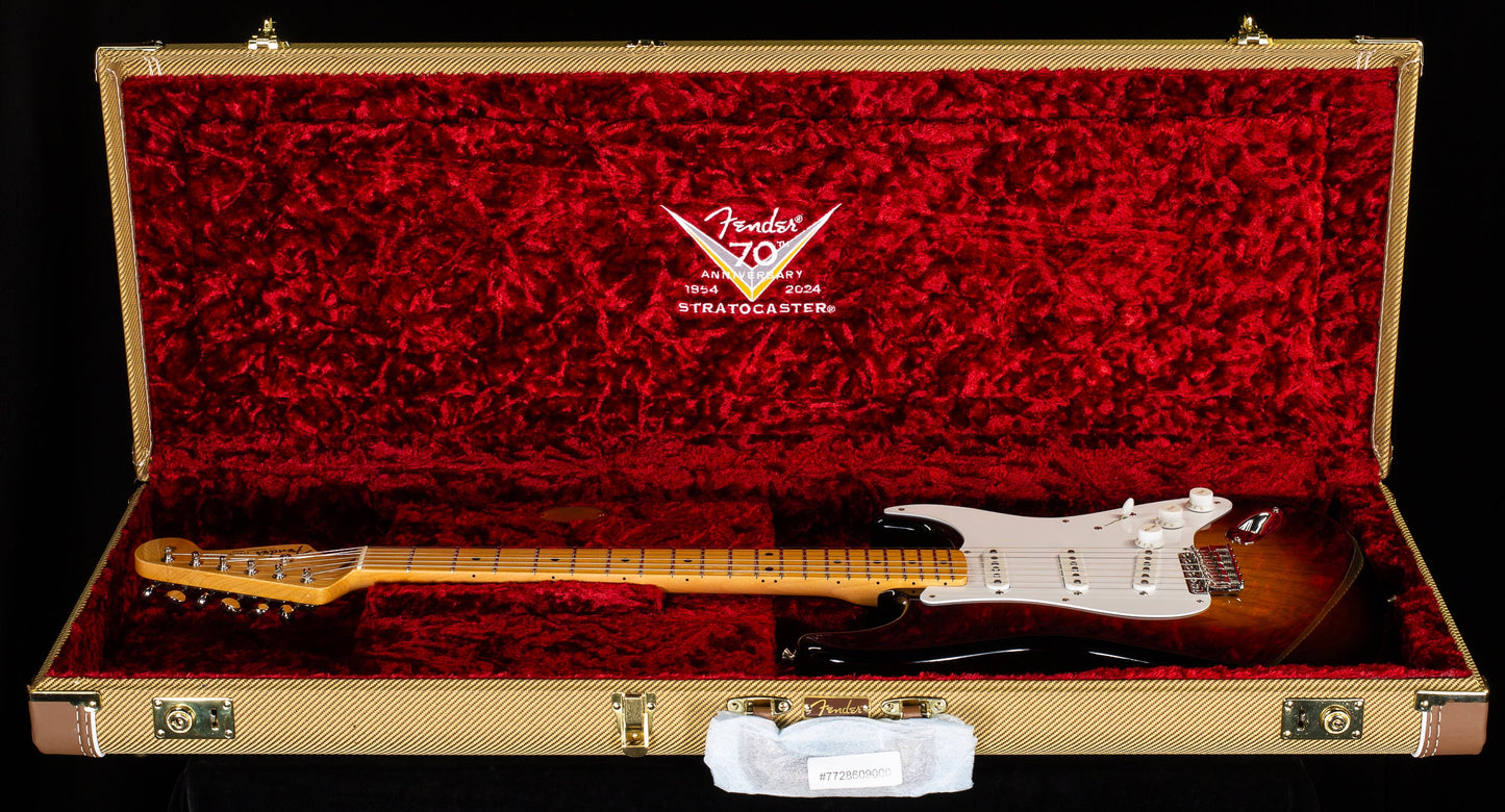 Fender Custom Shop Limited Edition 70th Anniversary 1954 Stratocaster NOS Wide-Fade 2-Color Sunburst (660)