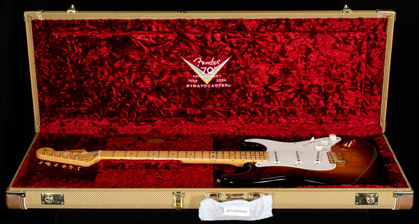 Fender Custom Shop Masterbuilt David Brown LTD 70th Anniversary 1954 Stratocaster Wide Fade 2-Color Sunburst Deluxe Closet Classic (901)
