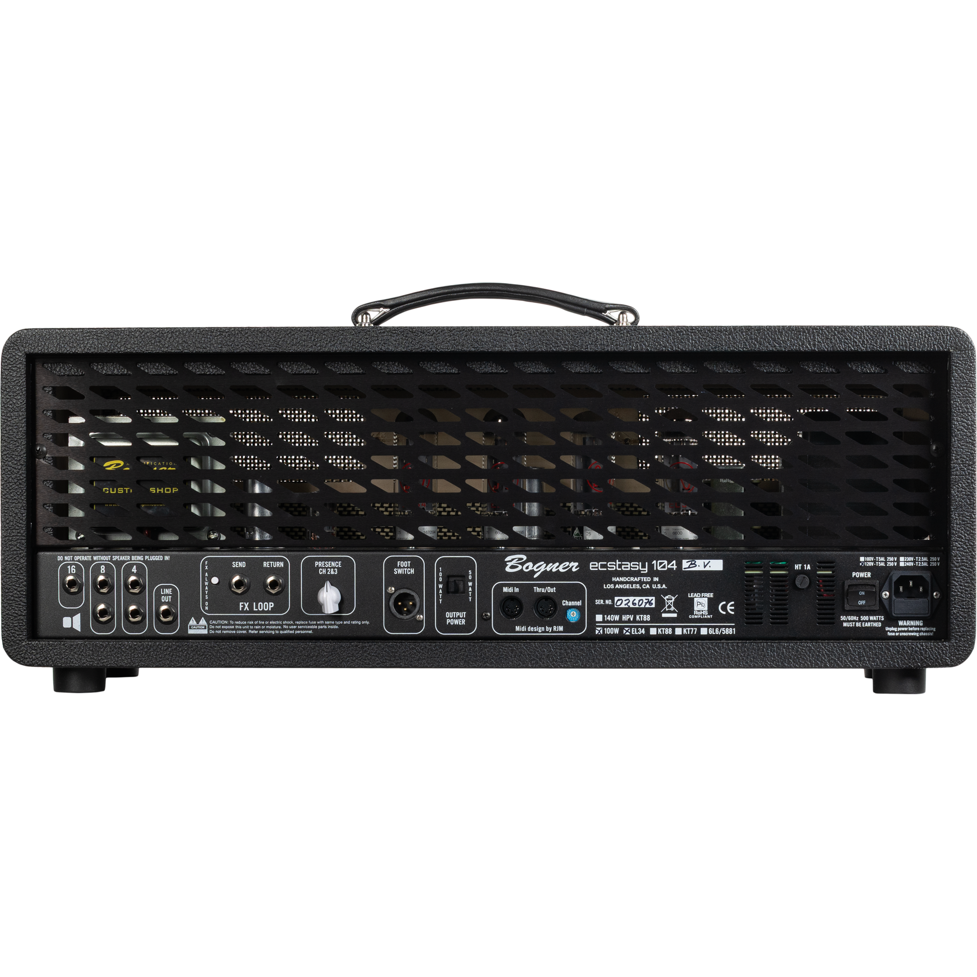 Bogner Ecstasy EL34 100W Head Amplifier - Black Voicing