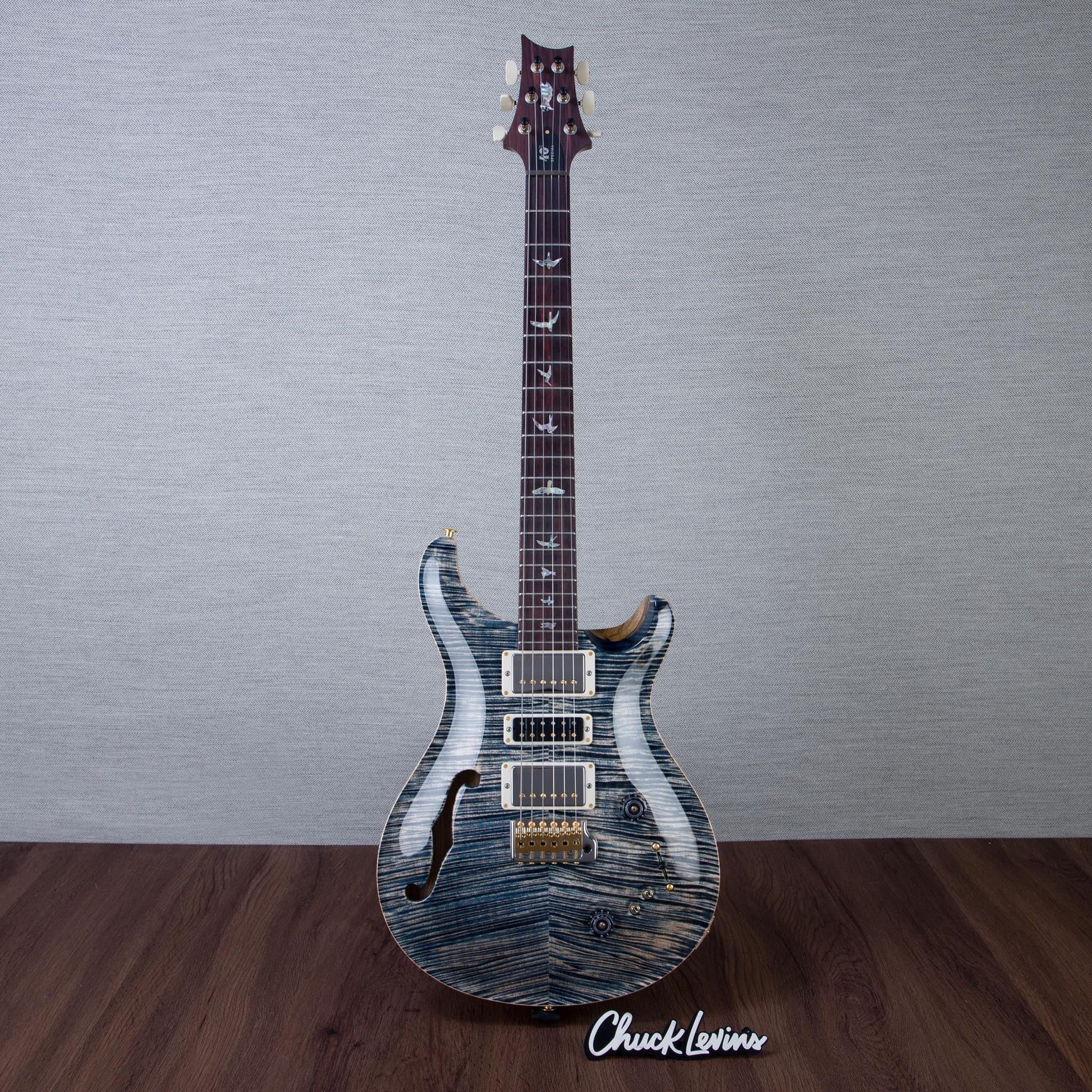 PRS 40th Anniversary Limited Edition Special Semi-Hollow Electric Guitar - Faded Whale Blue With Natural Back - #250420076