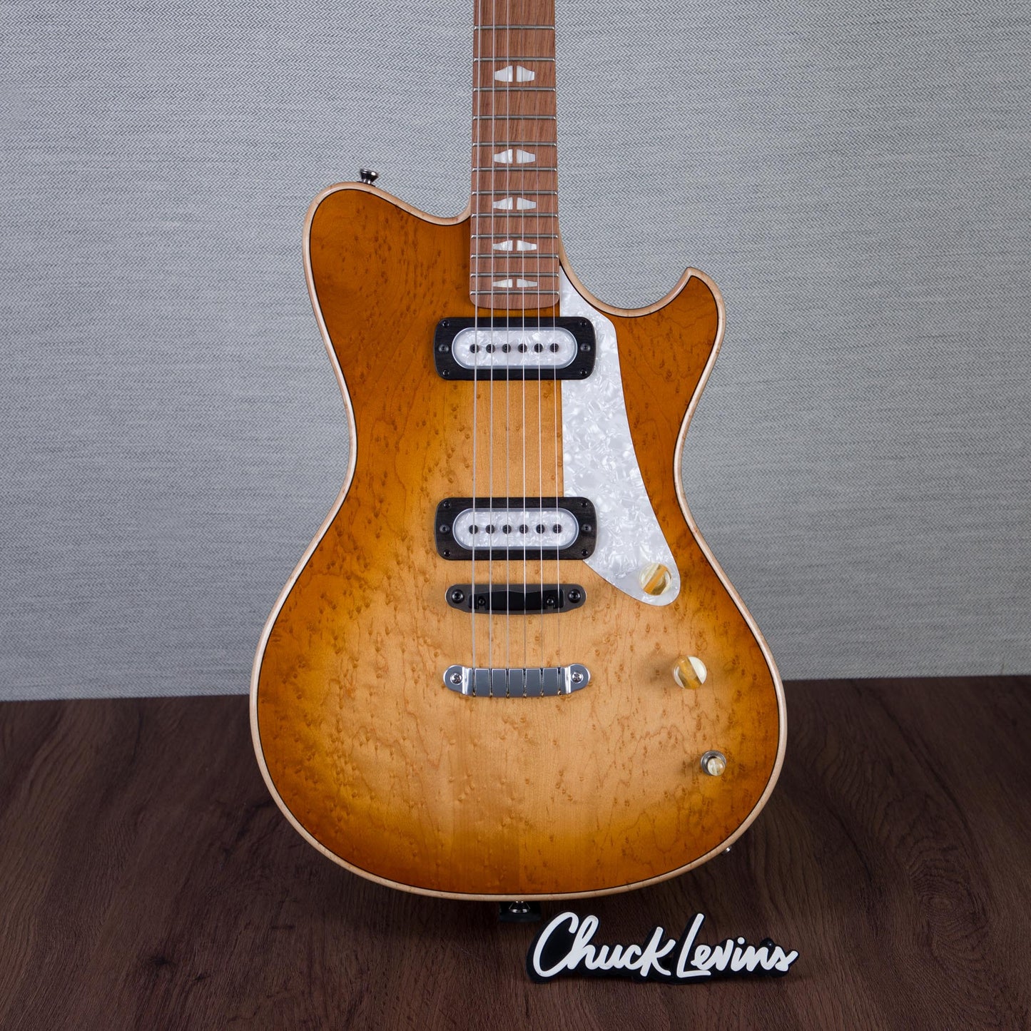 Powers Electric A-Type Select Maple Electric Guitar - Wild Honey Burst - #B220