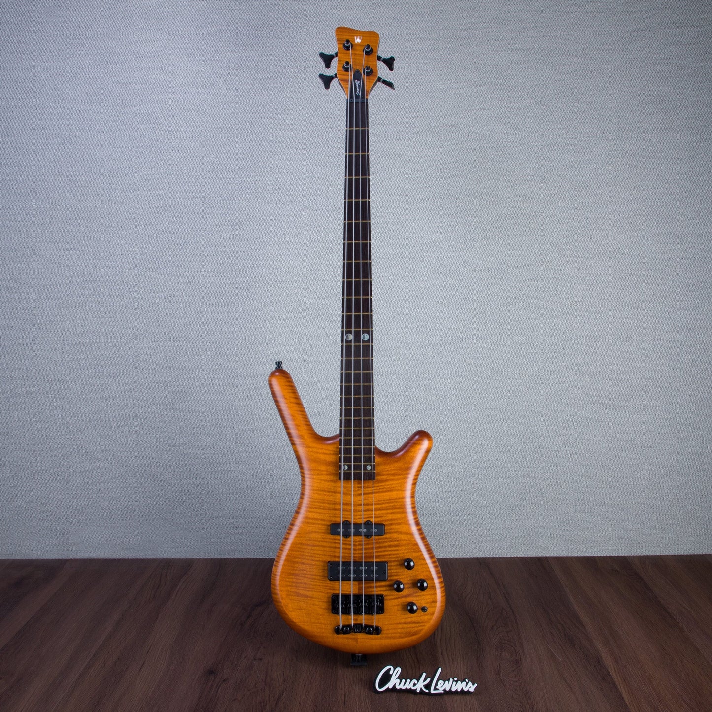 Warwick Limited Edition Pro Series Steametter 4-String Electric Bass Guitar - Special Amber Transparent Satin - #GPSG01021322