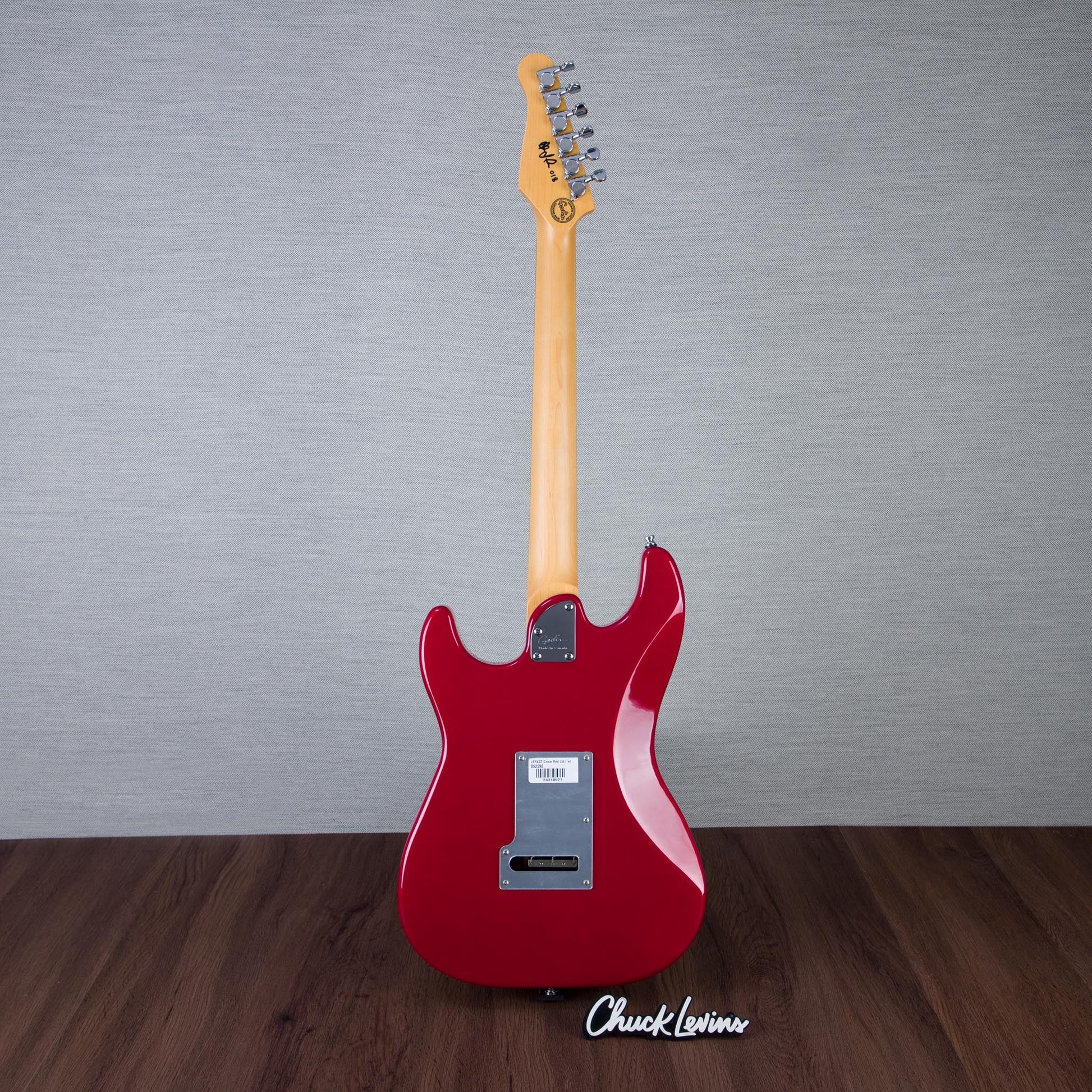 Lerxst Grace Alex Lifeson Signature Electric Guitar with Floyd Rose Signed - Red - #24310921
