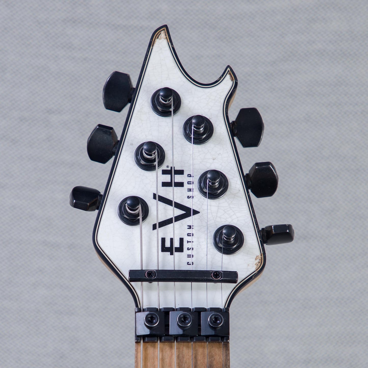 EVH Custom Shop Special Edition Wolfgang Stripes Electric Guitar - White/Black Stripes - #WG17613A