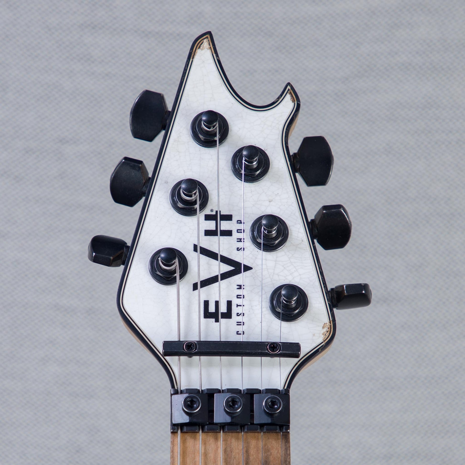 EVH Custom Shop Special Edition Wolfgang Stripes Electric Guitar - White/Black Stripes - #WG17613A