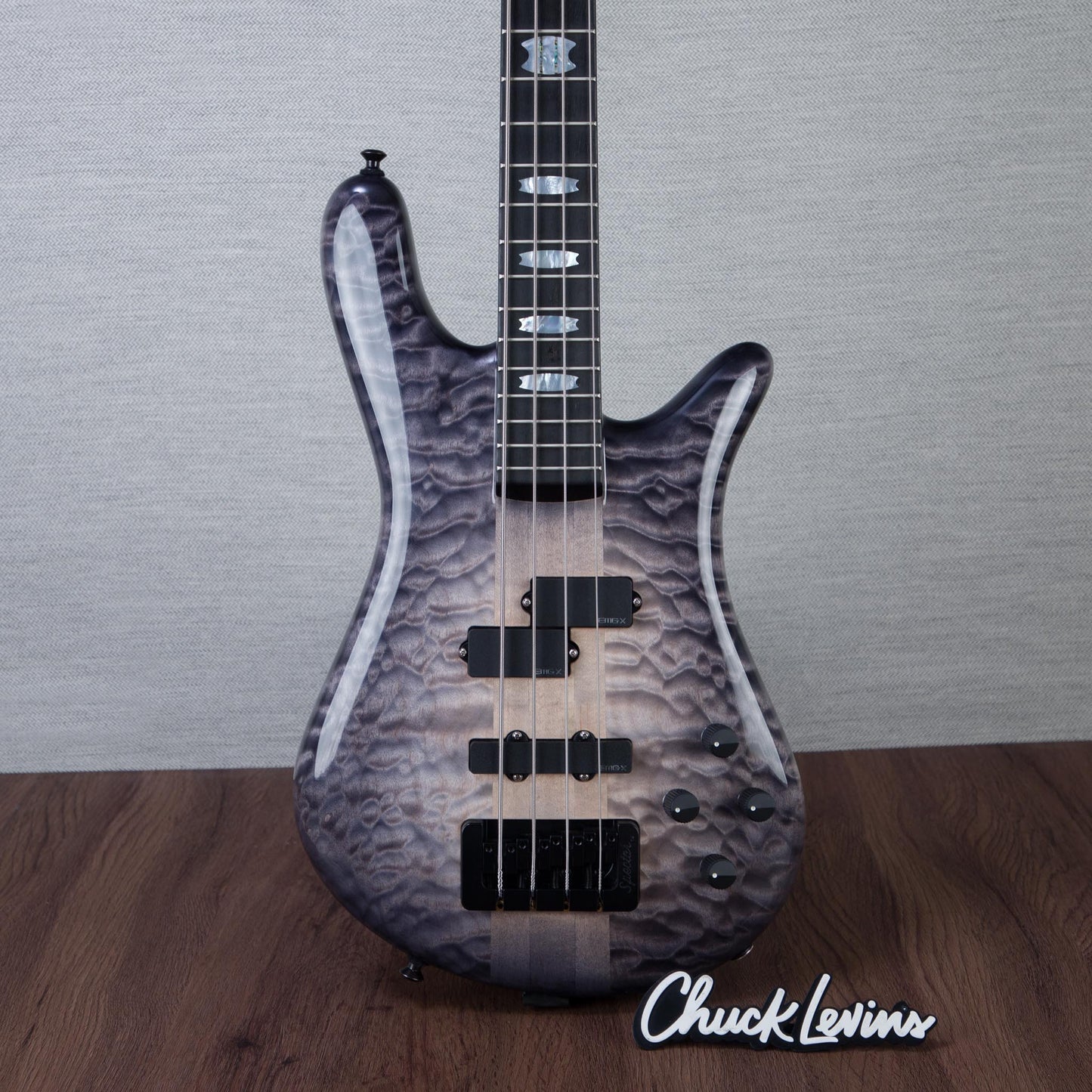 Spector USA Custom NS-2 Electric Bass Guitar - Roswell Grey - CHUCKSLUSIVE - #2228