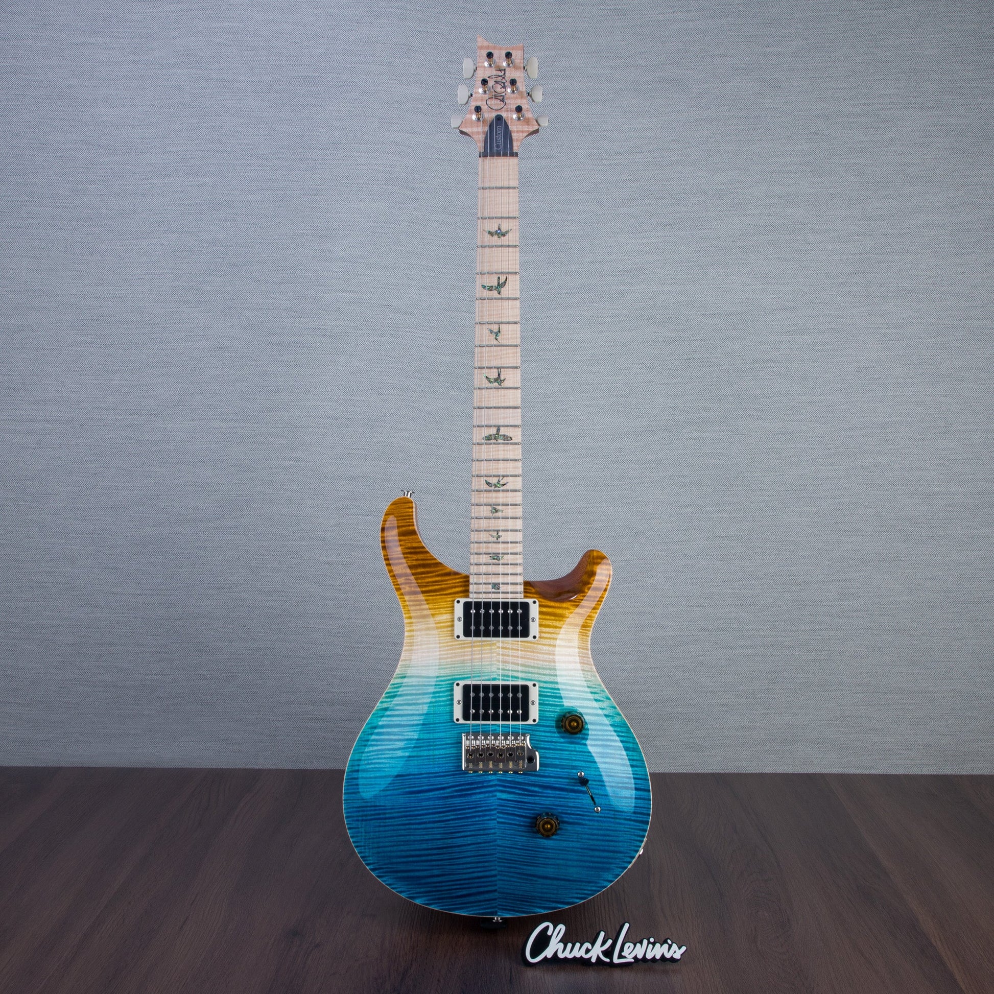 PRS Wood Library Custom 24 Electric Guitar - Private Stock Beach Fade Finish - CHUCKSCLUSIVE - #240383987 - 2024