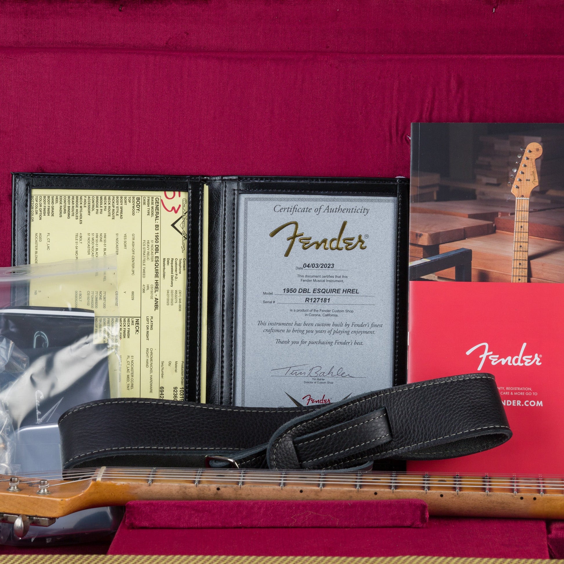 Fender Custom Shop 1950 Double Esquire Heavy Relic Electric Guitar - Aged Nocaster Blonde