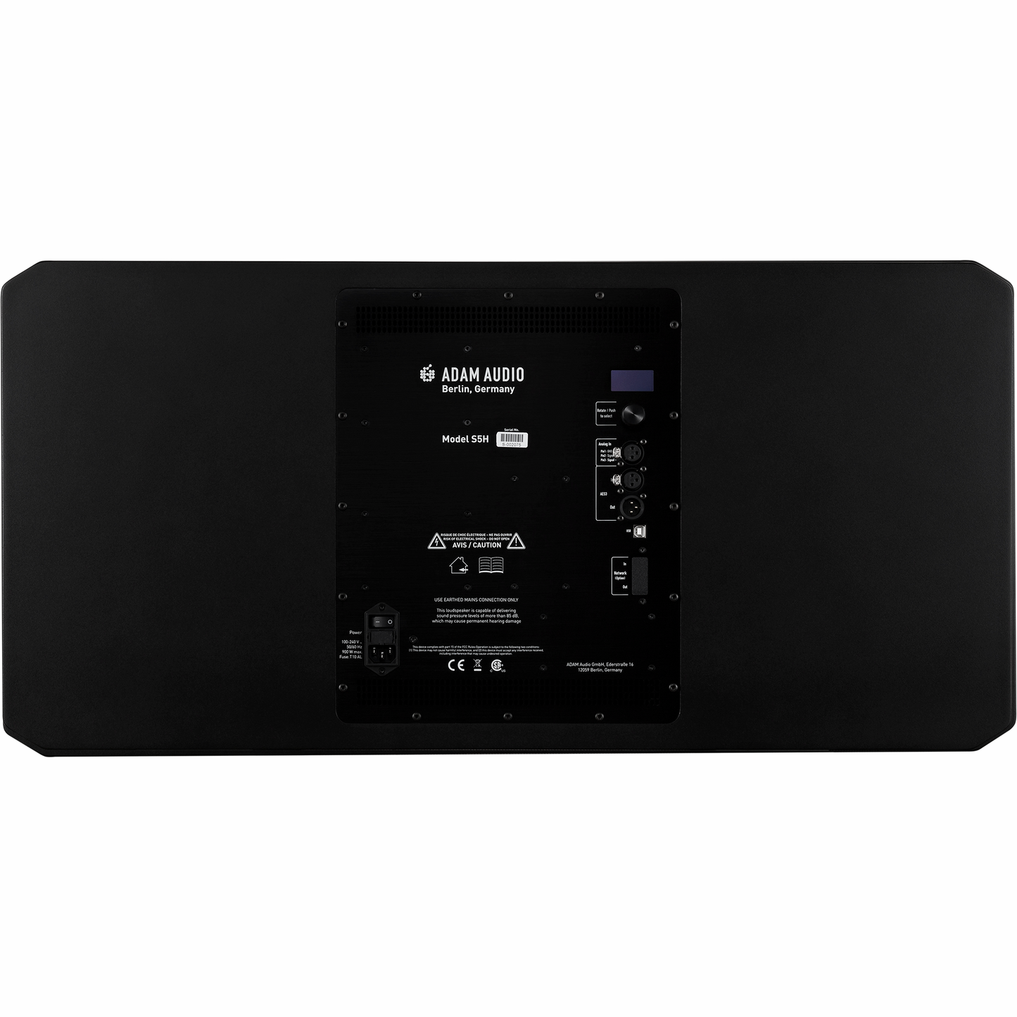 Adam Audio S5H Dual 10" 3-way Powered Studio Monitor - Horizontal, Single