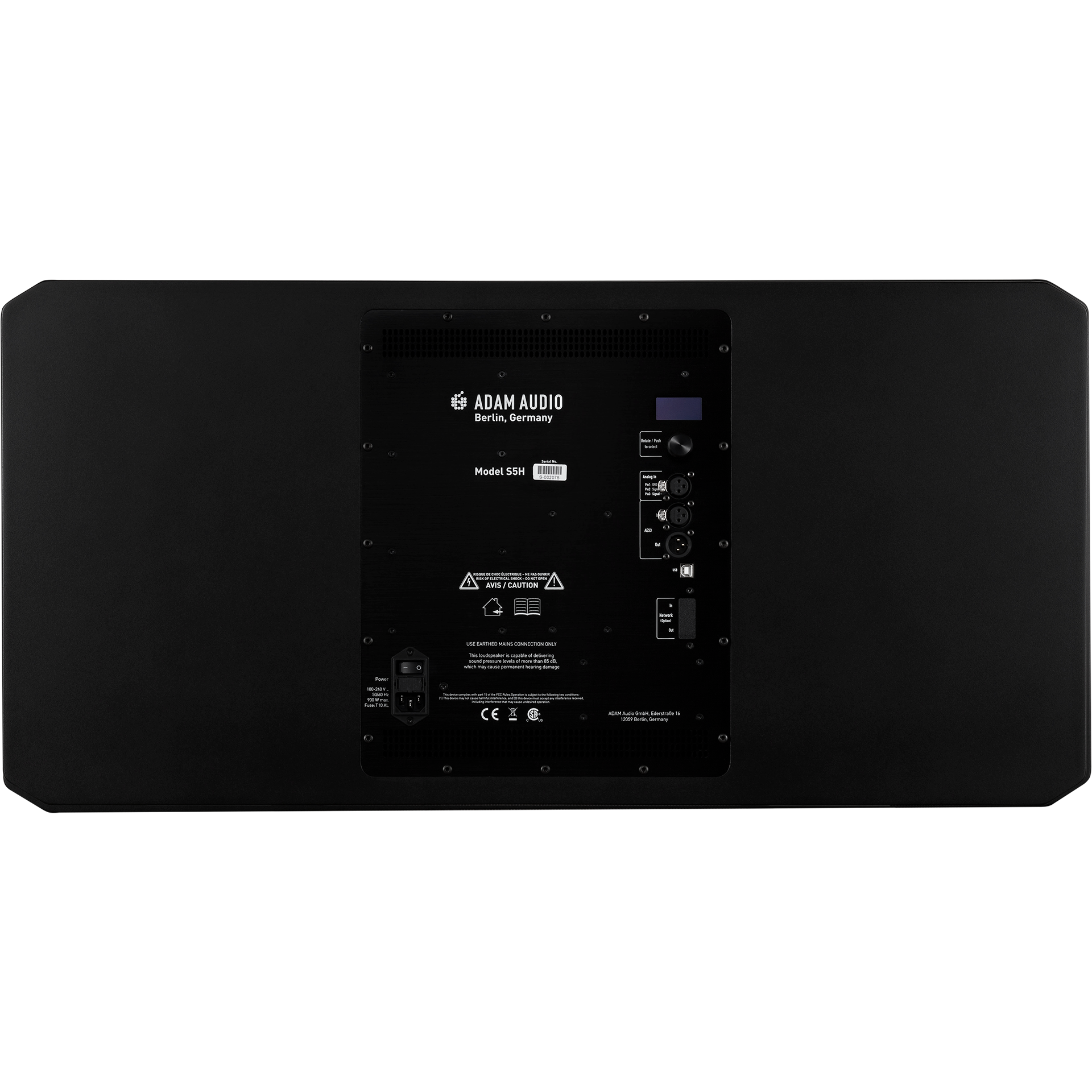 Adam Audio S5H Dual 10" 3-way Powered Studio Monitor - Horizontal, Single