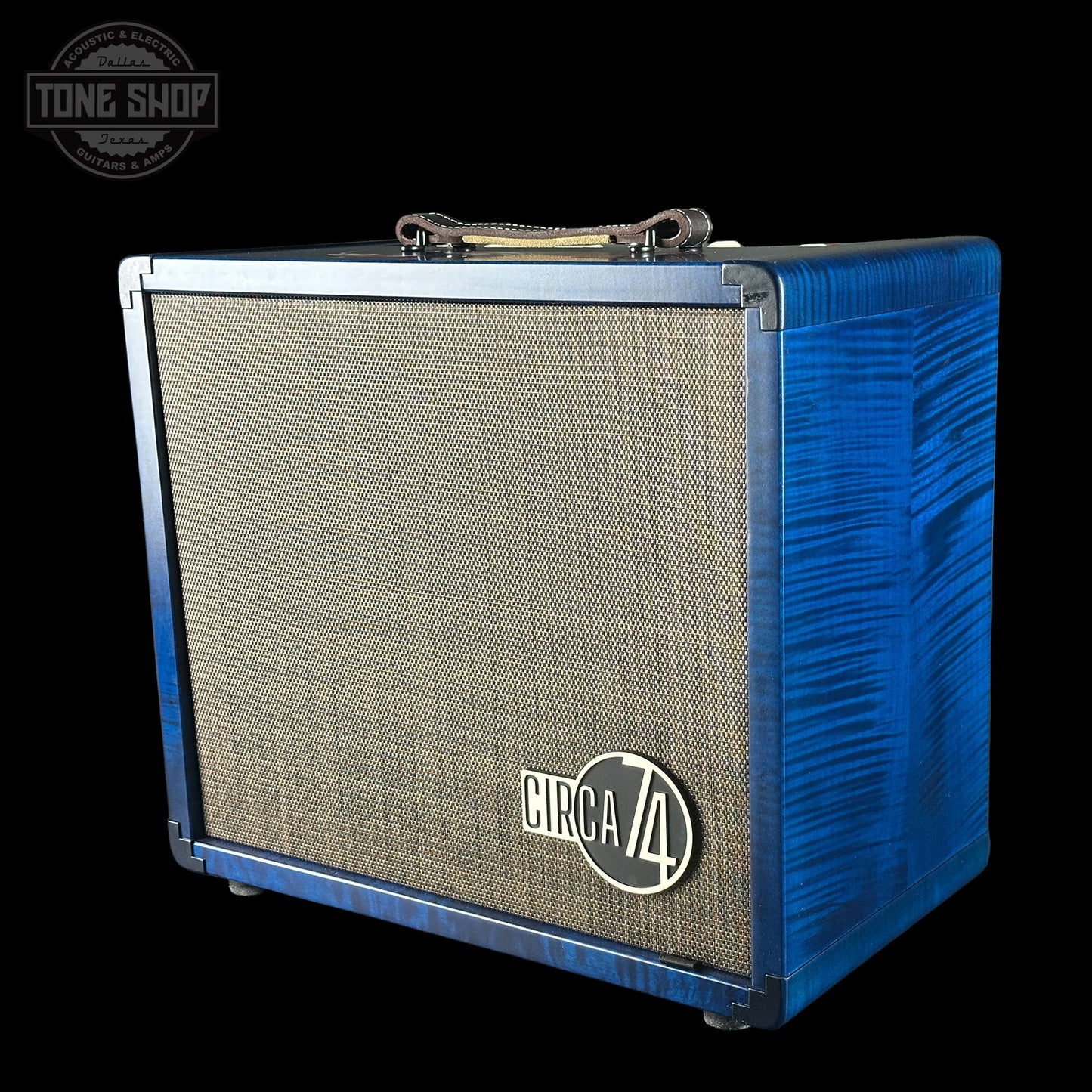 Taylor Custom Grand Pacific Aquamarine Koi Motif w/case w/matching Circa 74 amp
