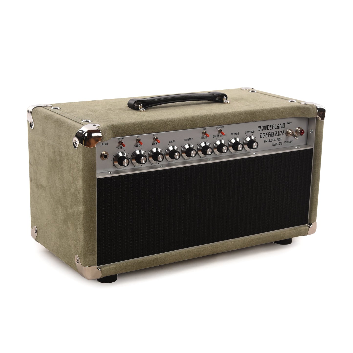 Amplified Nation Wonderland Overdrive V2 50w Head w/ Twin GZ34 Tube Rectifier Sage Suede