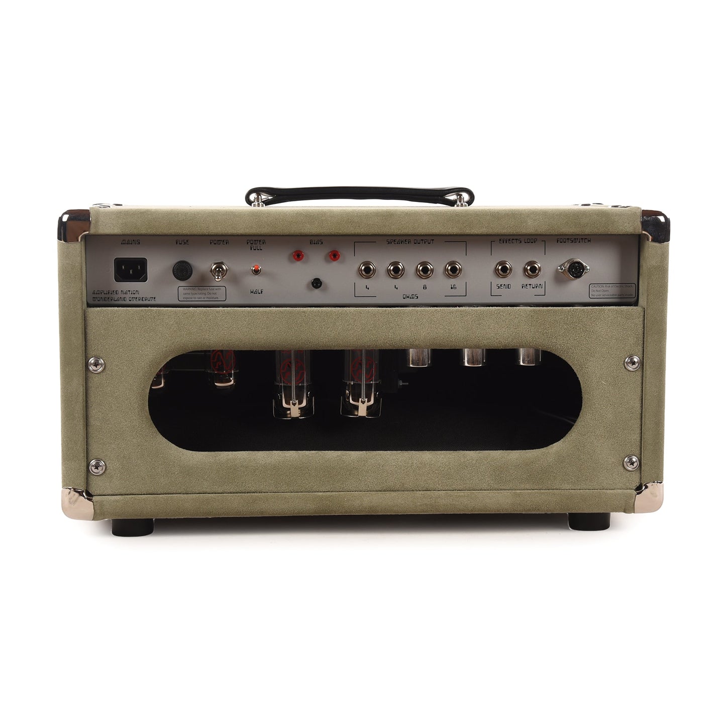 Amplified Nation Wonderland Overdrive V2 50w Head w/ Twin GZ34 Tube Rectifier Sage Suede