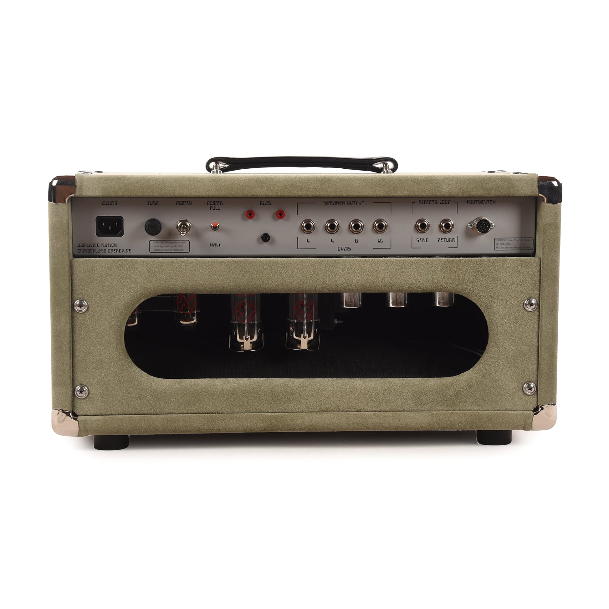 Amplified Nation Wonderland Overdrive V2 50w Head w/ Twin GZ34 Tube Rectifier Sage Suede