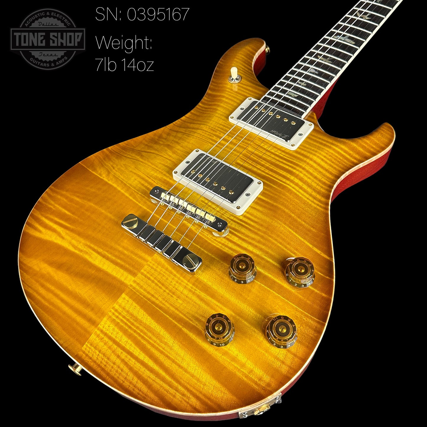 PRS McCarty 594 10 Top McCarty Sunburst w/case