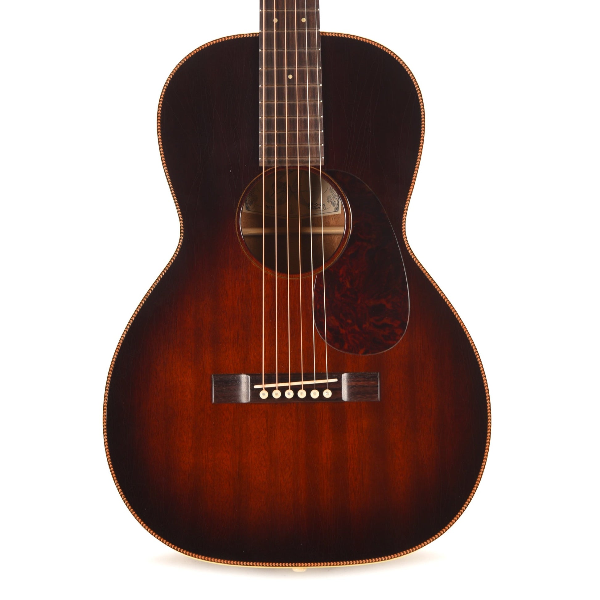 Atkin Dust Bowl 0 12-Fret Mahogany Sunburst w/Herringbone Trim