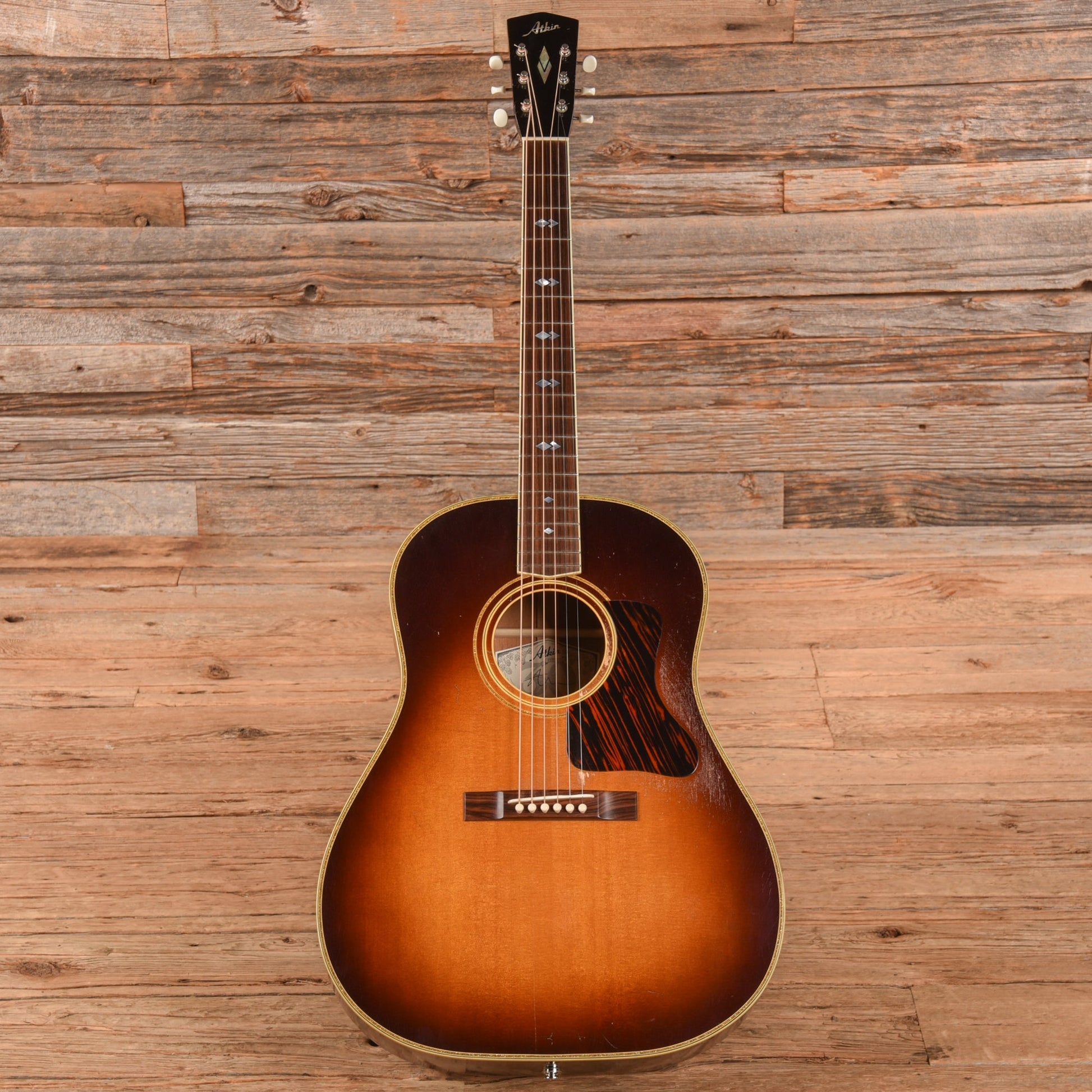 Atkin The Forty Three Deluxe Baked Sitka/Mahogany Aged Sunburst Top w/Glitter Trim