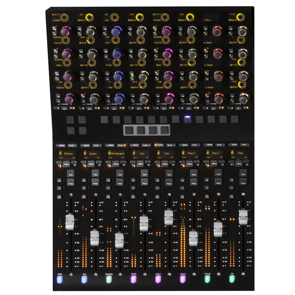 Avid S4 16 Fader Control Surface with 2 Command Display Module