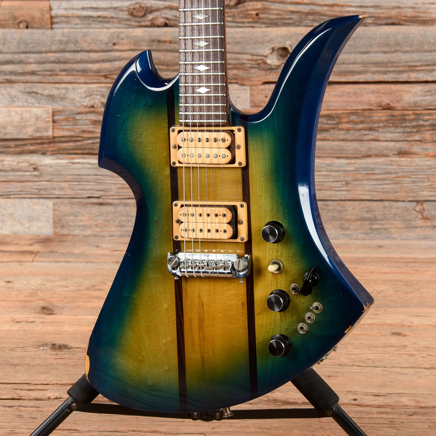 B.C. Rich Mockingbird Greenburst 1980s