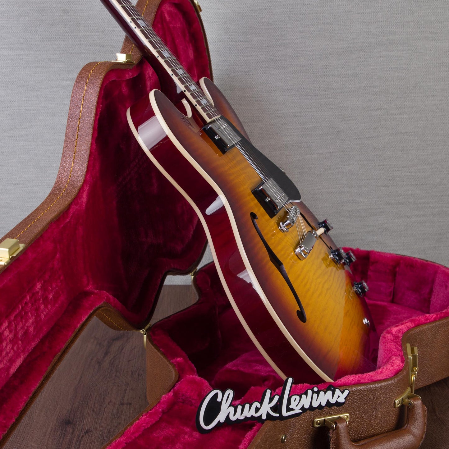 Gibson ES-335 Figured Semi-Hollow Guitar - Iced Tea - #211850117