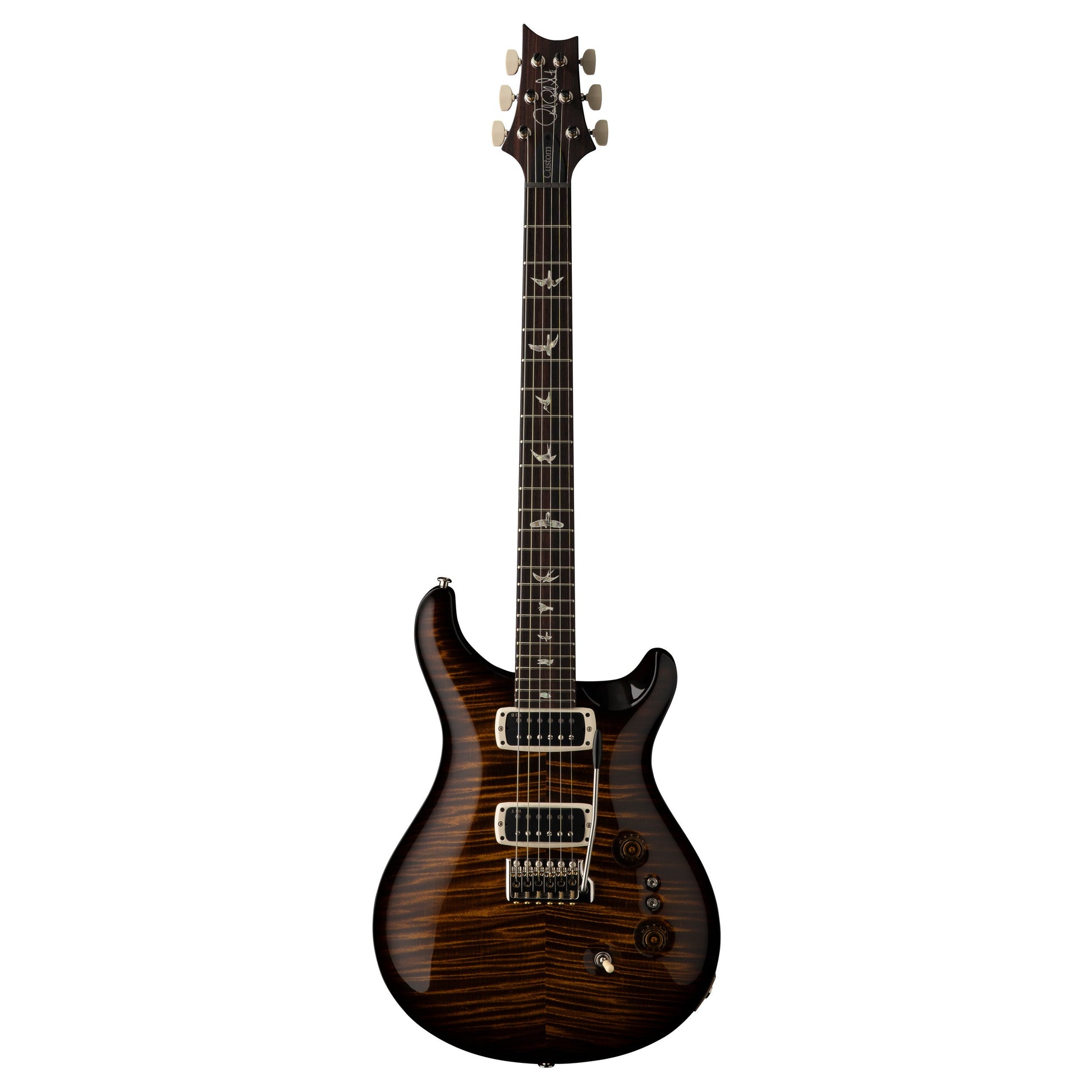PRS Custom 24-08 10-Top Solid Body Guitar - Black Gold Wraparound Burst