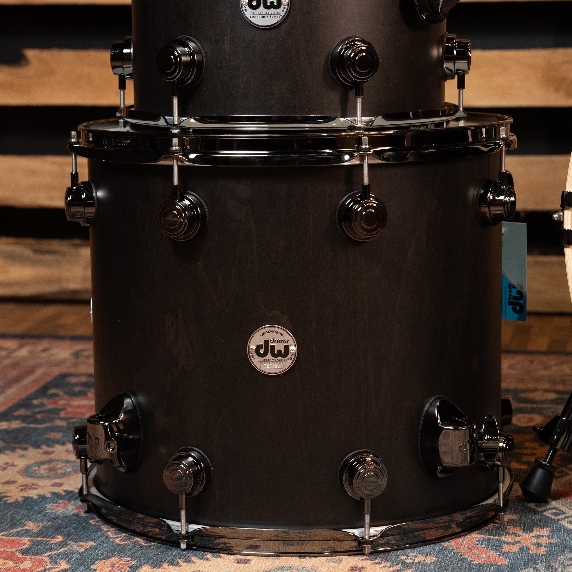 DW Collector's 4-Piece PurpleCore Purpleheart Wood Core Shell Pack - Black