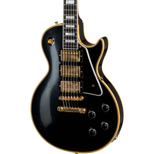 Gibson 1957 Les Paul Custom Reissue 3-Pickup Electric Guitar - VOS Ebony