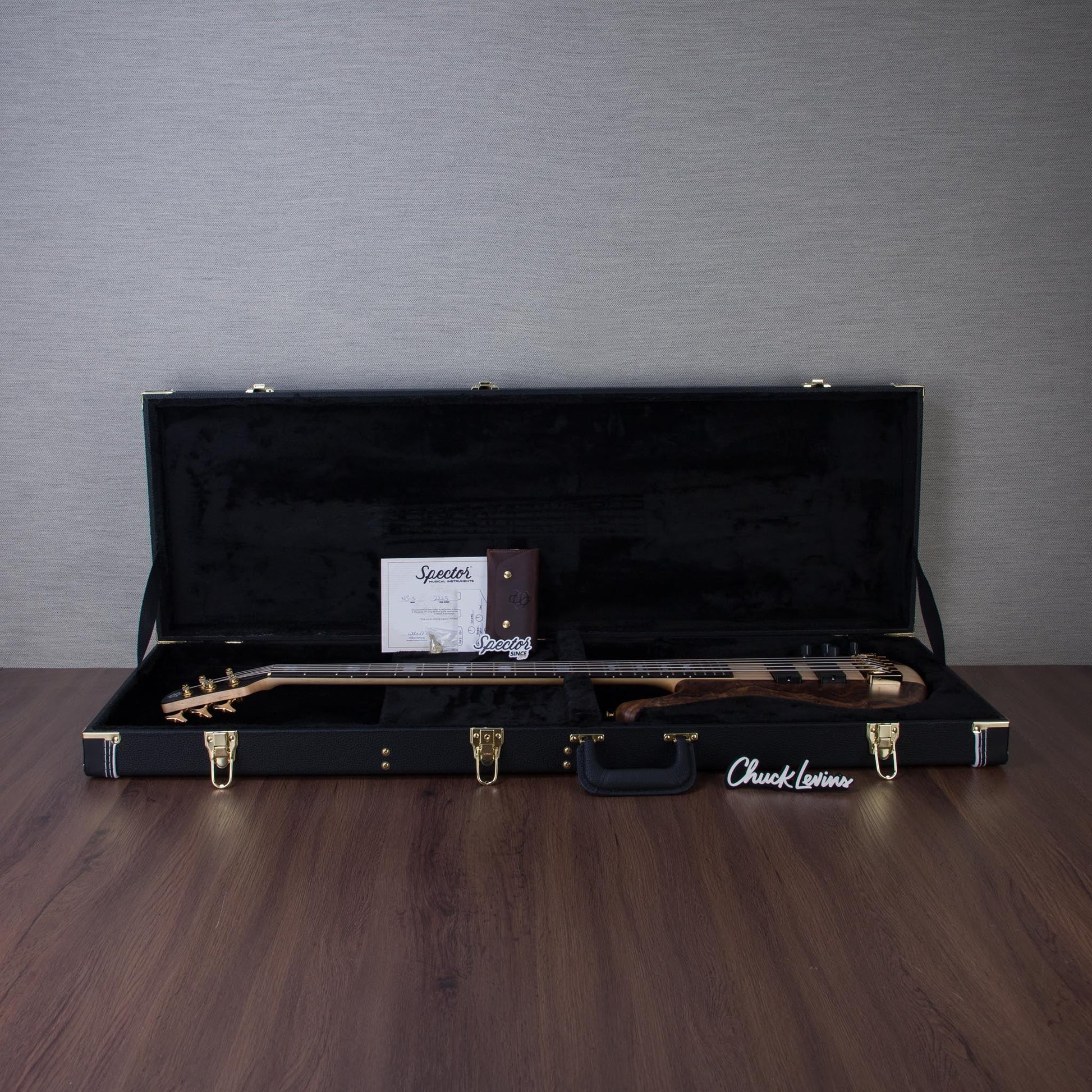 Spector USA Custom NS-5 5-String Electric Bass Guitar - Walnut Natural - #2225