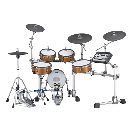 Yamaha DTX10K-M RW Electronic Drum Kit, Mesh Pads- Real Wood Finish