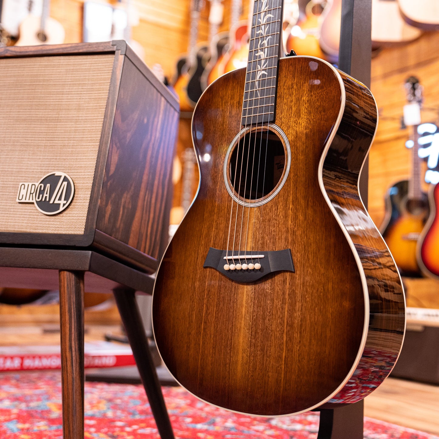 Taylor NAMM 2023 Custom #25 C22e B3025 Acoustic Electric Guitar with Circa '74 AV150-10 Combo Acoustic Guitar Amplifier