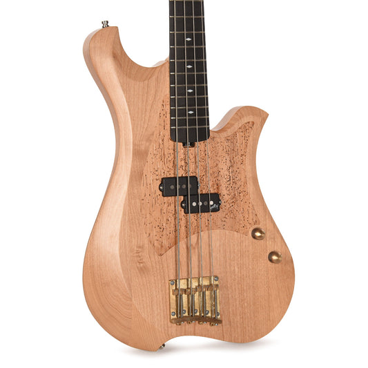 Bacci Marlita 4-String Red Alder Natural w/Alder Woodworm Insert