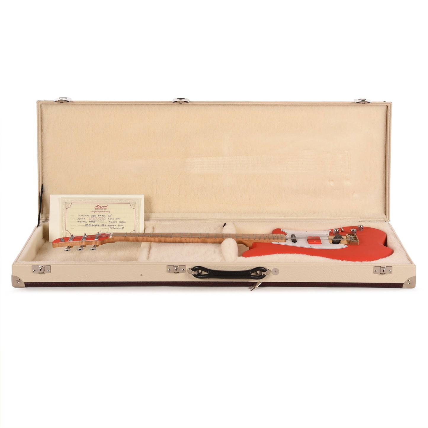 Bacci Leonardo Officina Baritone Tuscan Red w/Figured Maple Neck
