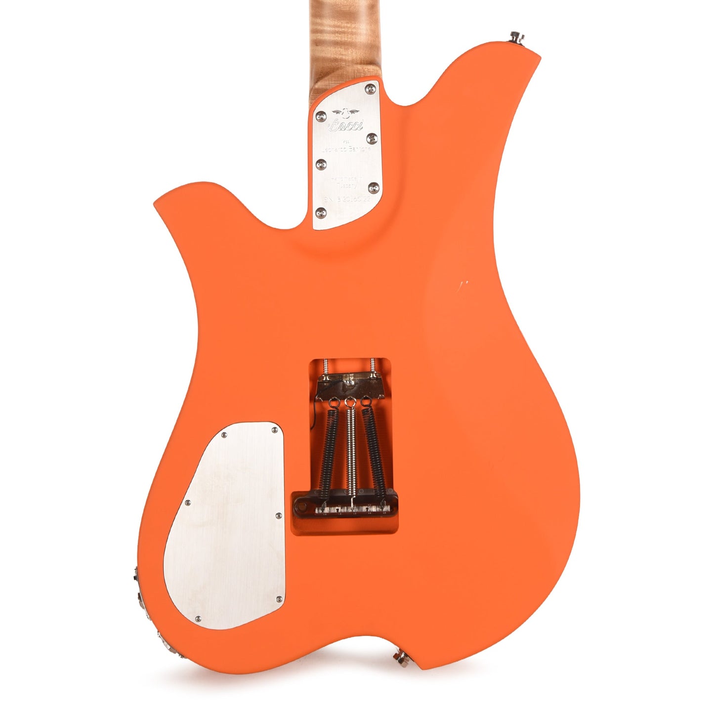 Bacci Leonardo Parato Bacci Orange Circles Roasted Figured Maple Neck w/Vegatrem