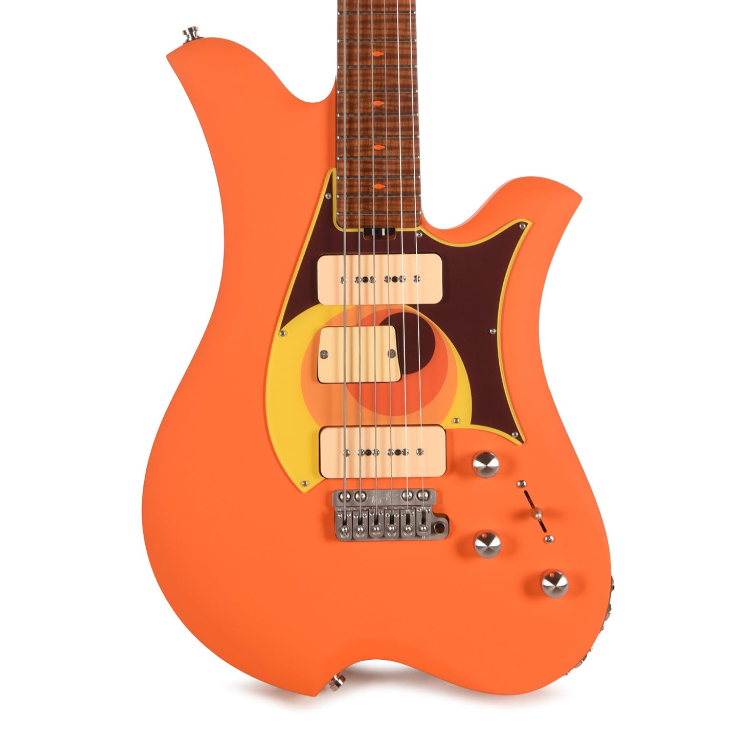 Bacci Leonardo Parato Bacci Orange Circles Roasted Figured Maple Neck w/Vegatrem
