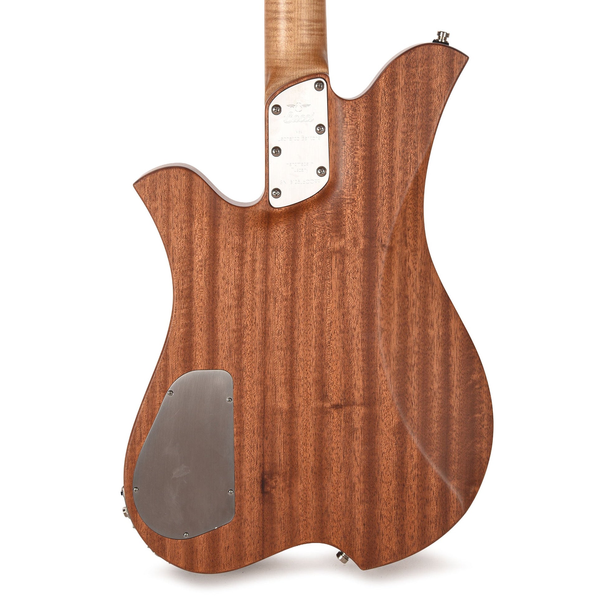 Bacci Leonardo Soffio Noce Dual Output Baritone Semi-Hollow Walnut Natural
