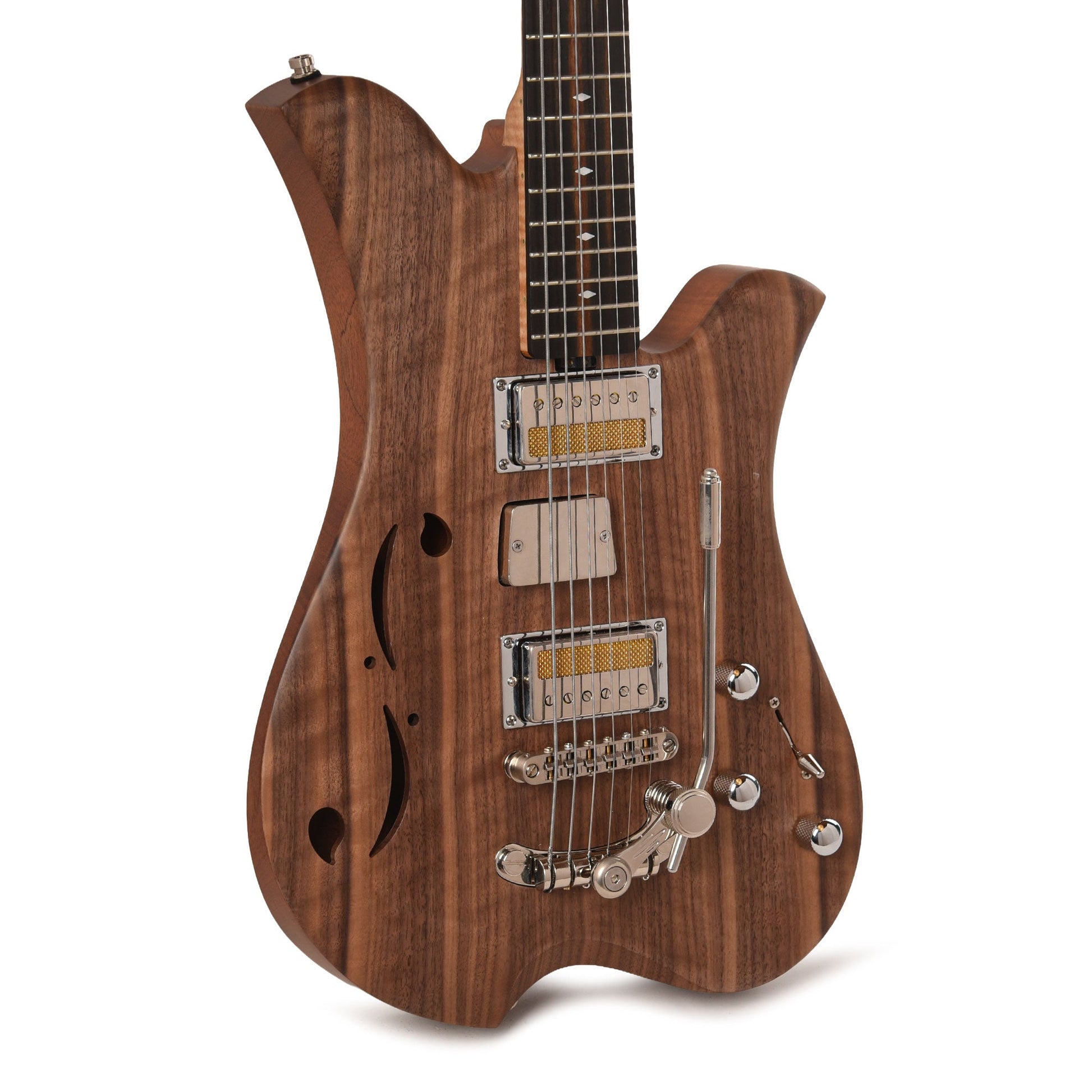 Bacci Leonardo Soffio Noce Dual Output Baritone Semi-Hollow Walnut Natural