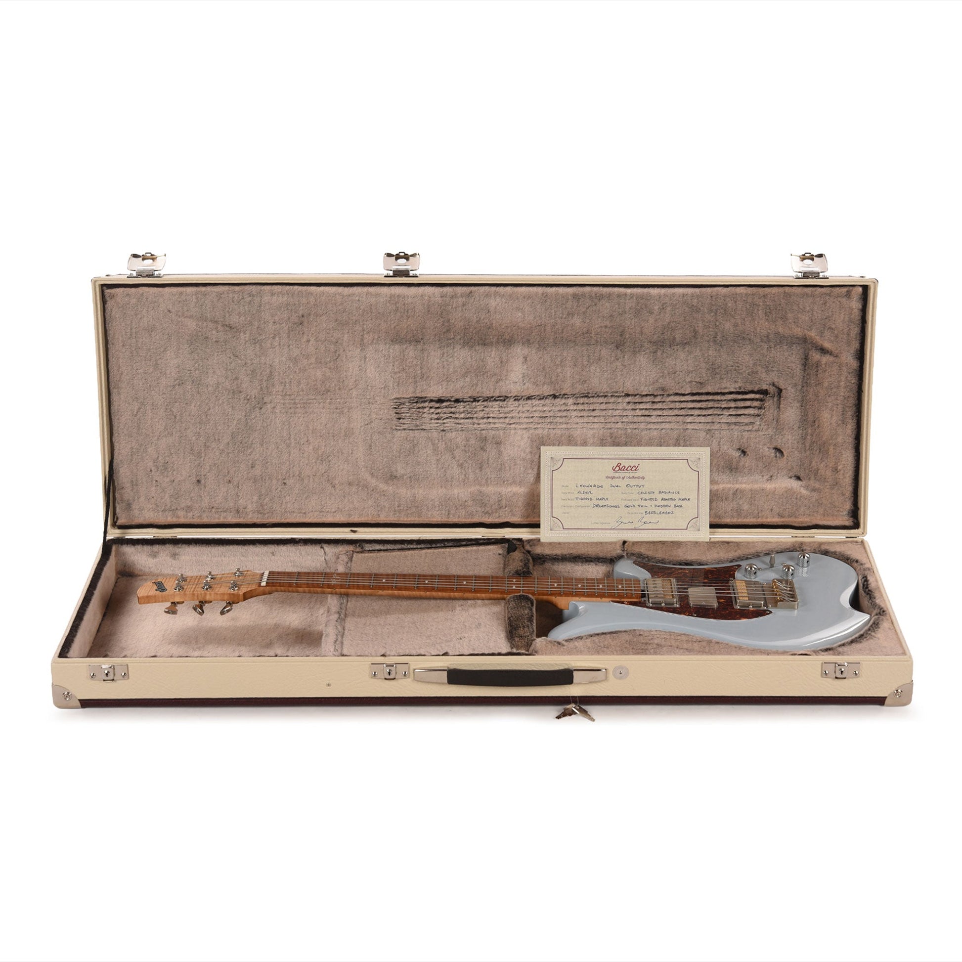 Bacci Leonardo Officina Celeste Dual Output Baritone Red Alder Light Blue