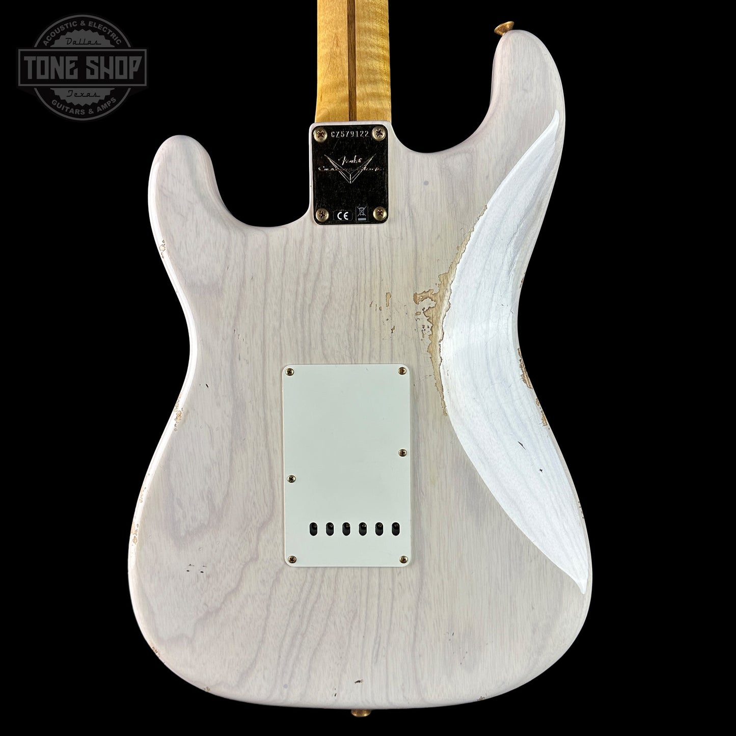 Fender Custom Shop 1957 Stratocaster Relic White Blonde AAA Maple Neck w/case CZ579122