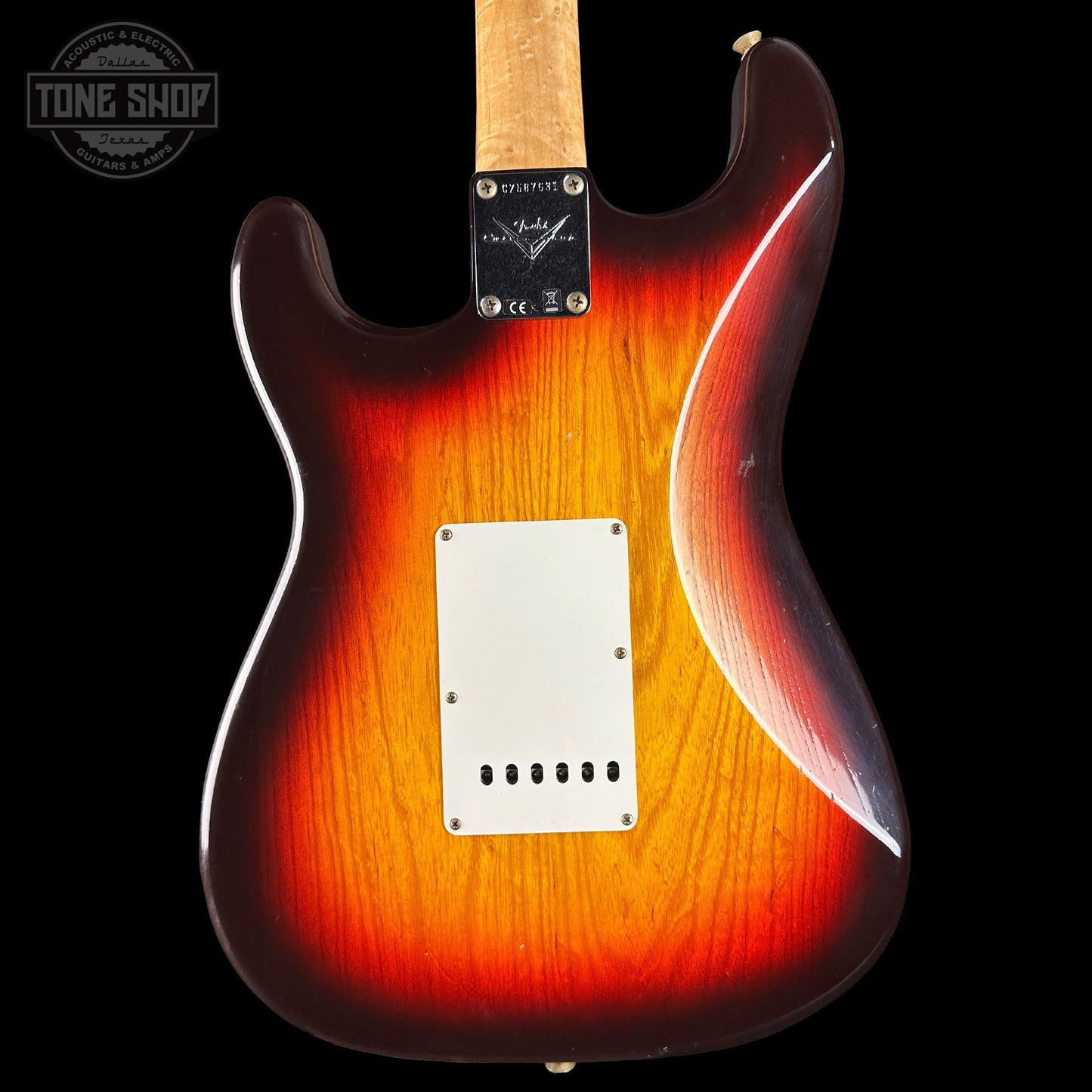 Fender Custom Shop 1963 Stratocaster Journeyman Relic Chocolate 3 Tone Sunburst AAA Maple Neck w/case CZ587631