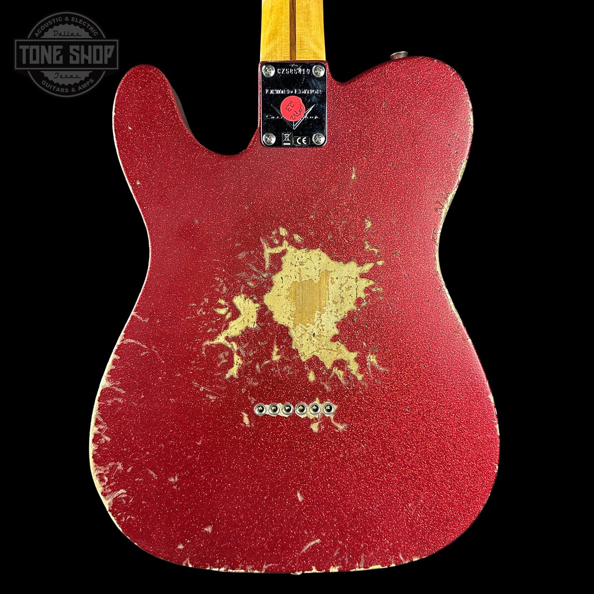 Fender Custom Shop 50s Telecaster Thinline Red Sparkle Heavy Relic w/case R149240