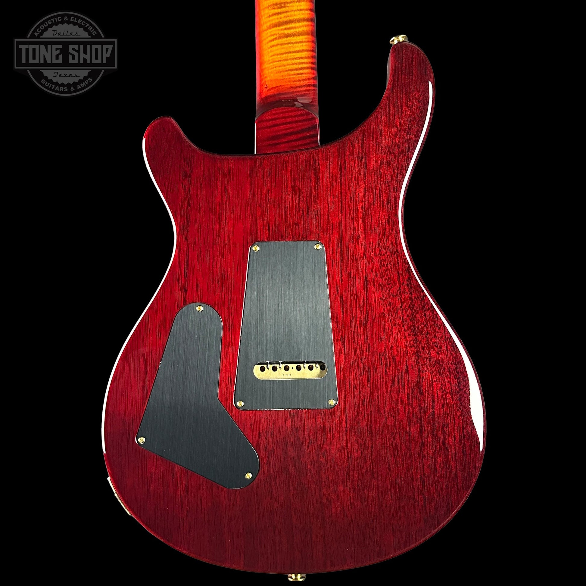PRS Wood Library Custom 24 Quilt 10 Top Dark Cherry Sunburst w/case 0406615