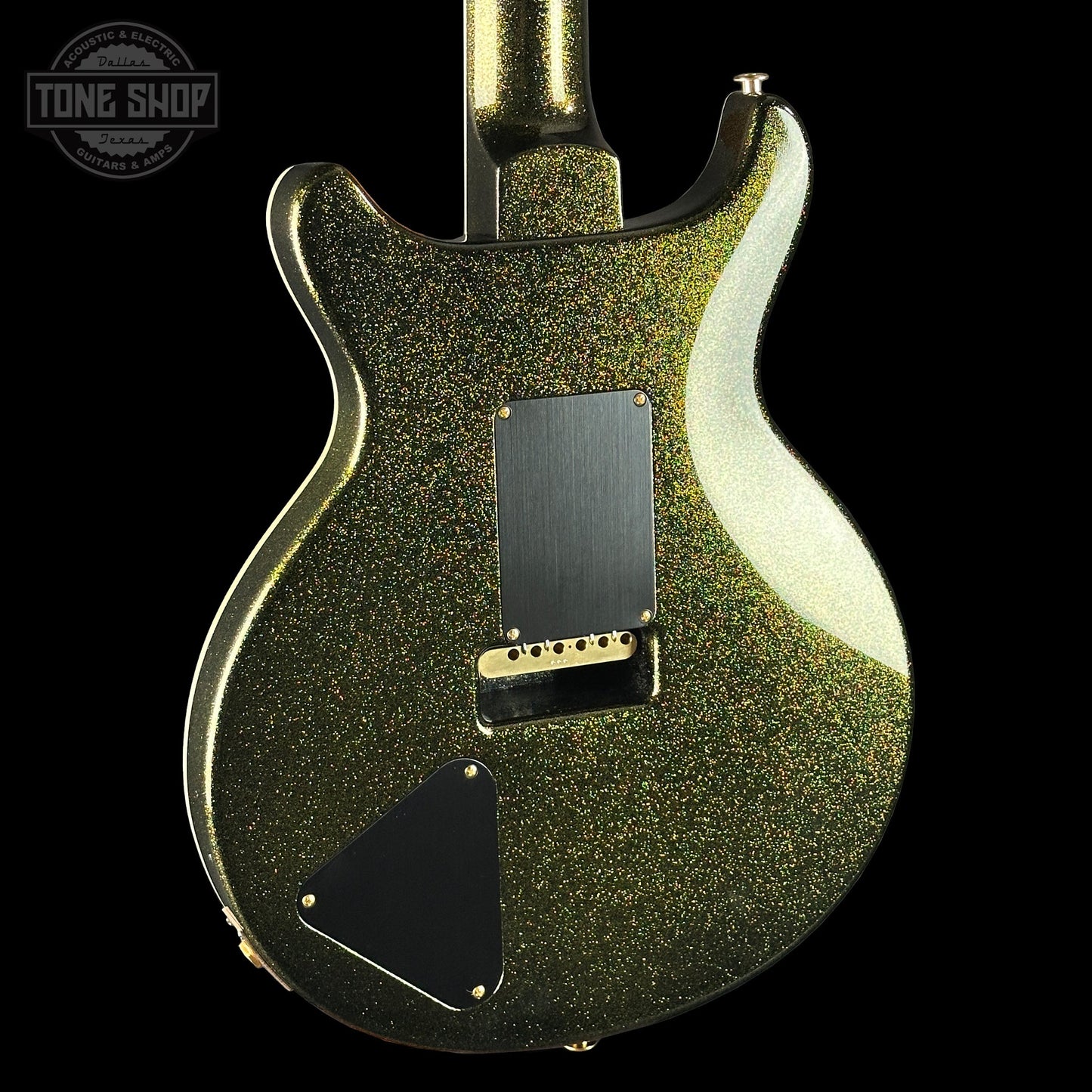 PRS Santana Retro 10 Top Sprayer's Choice Santana Yellow Gold Holoflake Back w/case 0415510