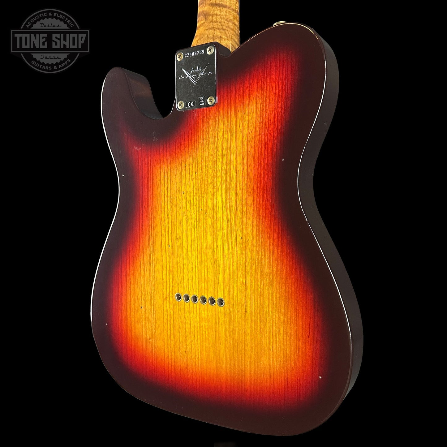 Fender Custom Shop TSG Exclusive ’63 Telecaster Chambered Chocolate 3-Tone Sunburst Journeyman Relic w/case CZ588759