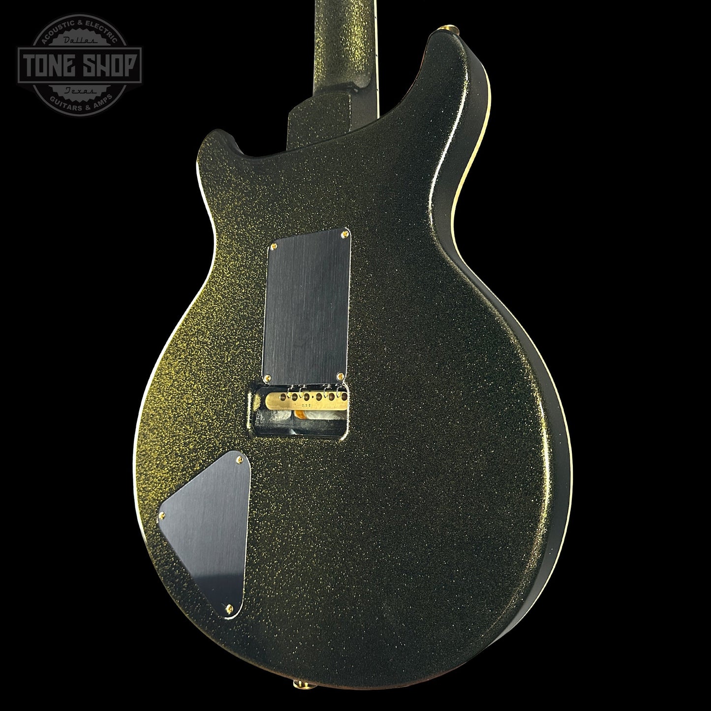 PRS Santana Retro 10 Top Sprayer's Choice Santana Yellow Gold Holoflake Back w/case 0415510