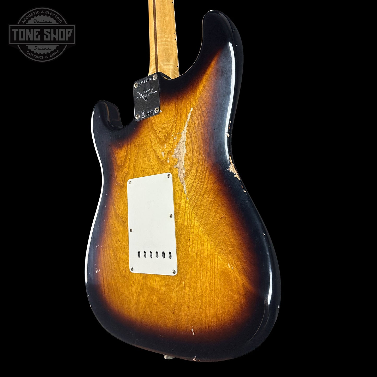 Fender Custom Shop 1957 Stratocaster Relic 2 Tone Sunburst AAA Maple Neck w/case